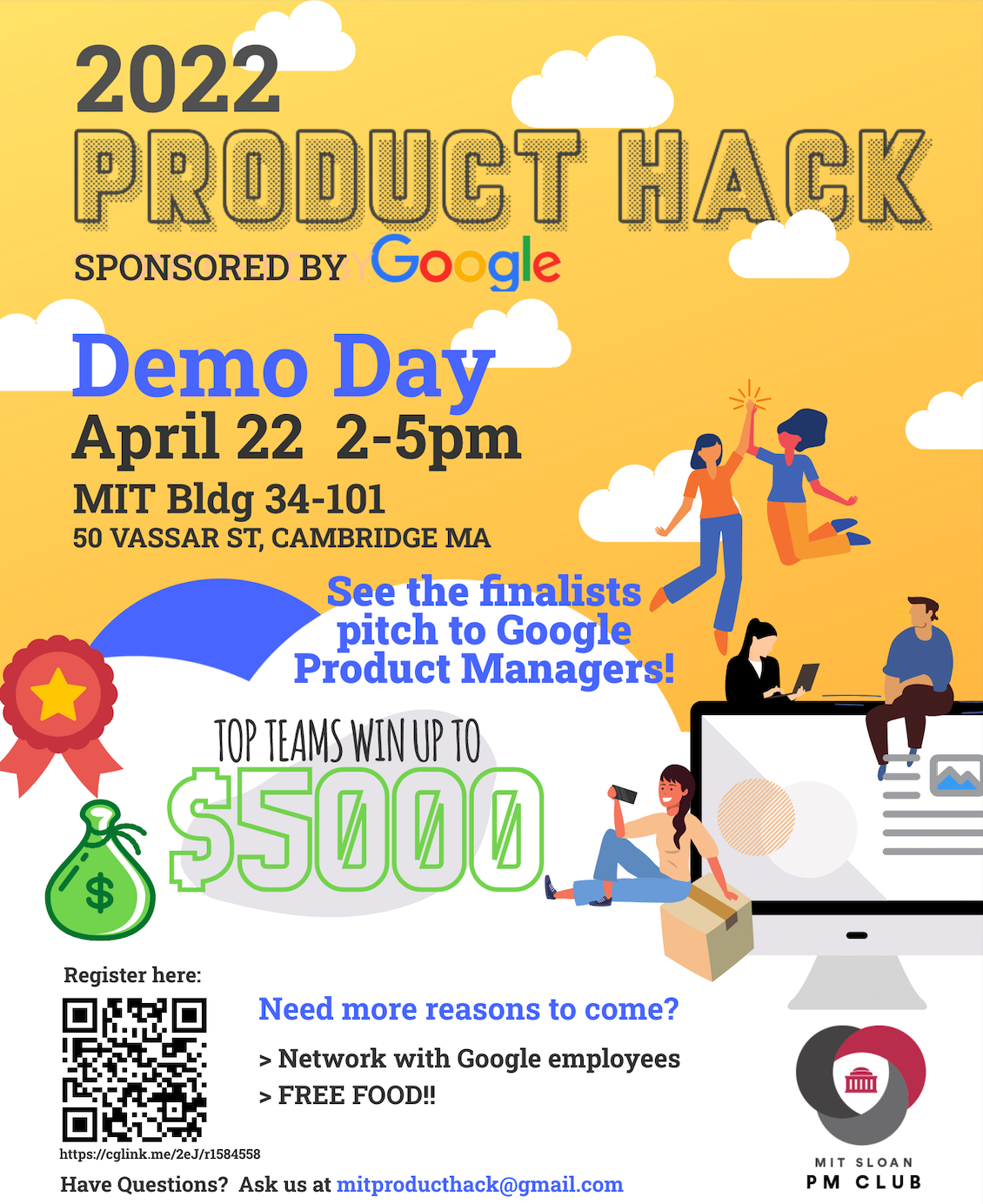 MIT Sloan Product Management Club: 2022 Product Hack Sponsored by  Google—DEMO DAY - MIT Office of Innovation